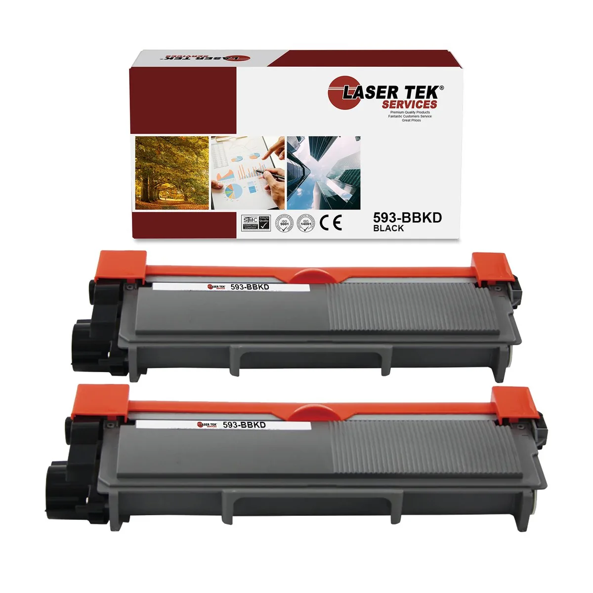 Laser Tek Services Laser Tek Services 593-BBKD (E310X) Black Toner Cartridge 2PK — product photo