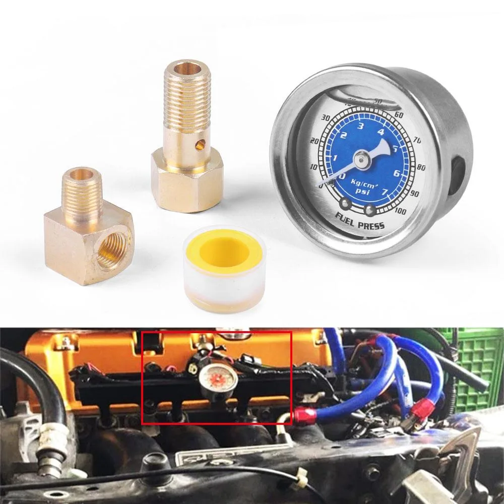 Dyno Racing Dyno Racing Fuel Pressure Gauge Blue — product photo