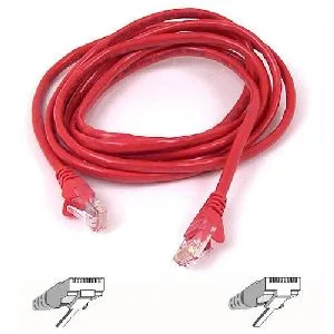 Belkin Belkin A3L791-02-RED-S Cat 5e network ethernet cable 2 ft red — product photo