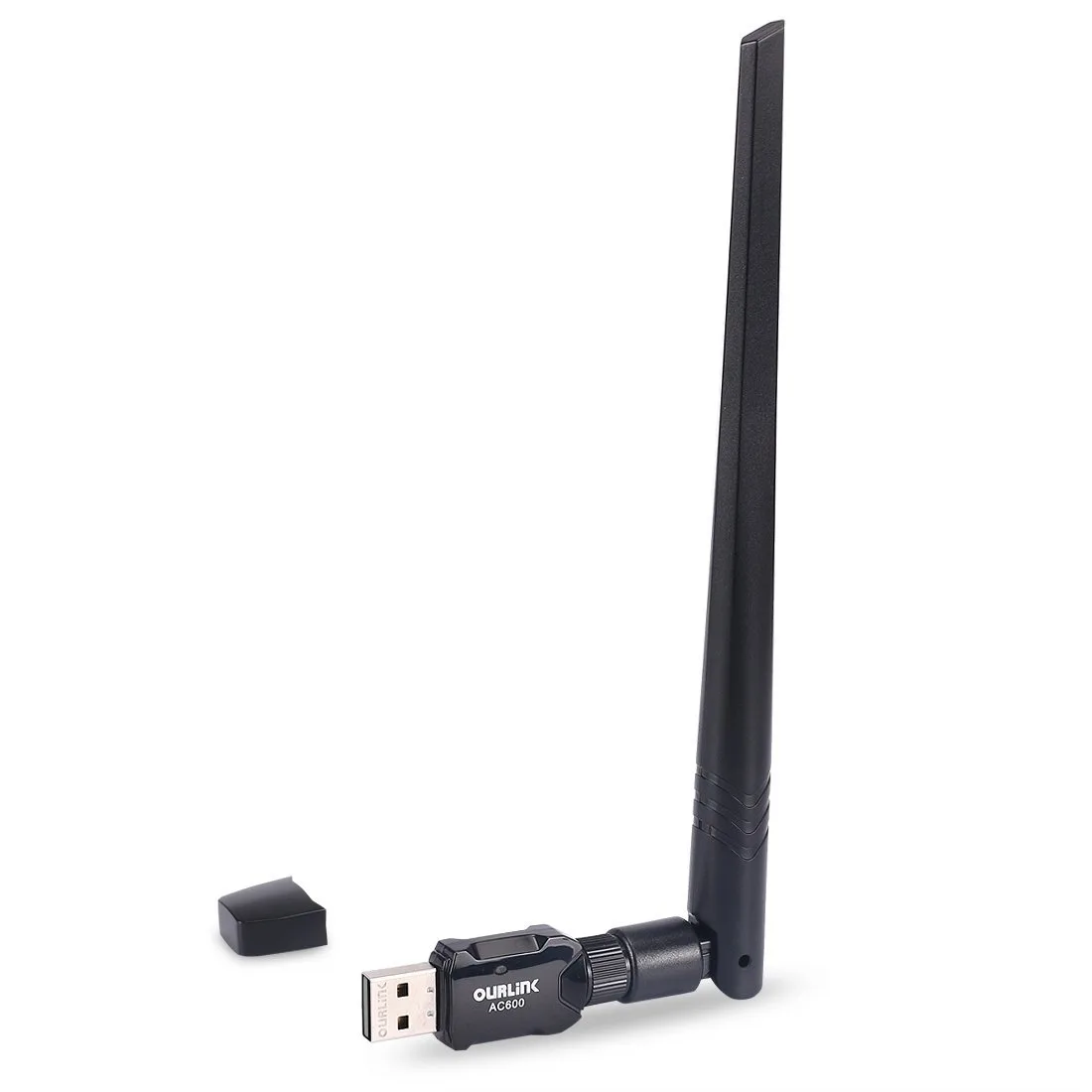 OURLINK OURLINK AC600 USB Wi-Fi Adapter 5dBi Antenna Black — product photo