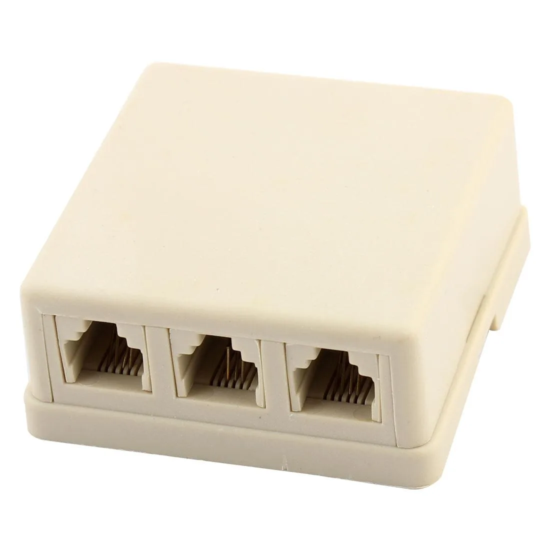 Unique-Bargains Unique-Bargains RJ11 1-to-3 Telephone Coupler Beige — product photo