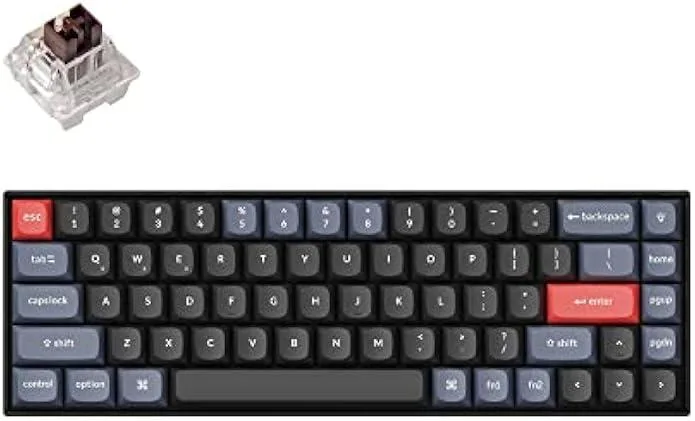 TAURKENAM TAURKENAM 65% Gaming Keyboard Bluetooth 5.1 Brown Switch QMK/VIA Hot-Swappable — product photo
