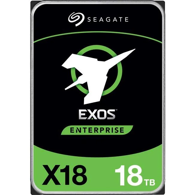 Seagate Seagate Exos X18 ST18000NM004JProduct 18 TB SAS 12Gb/s 3.5" internal hard drive — product photo