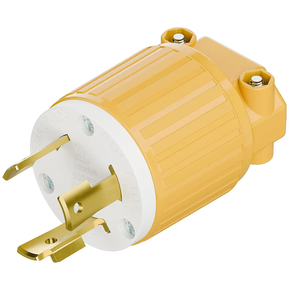 LORDWORLD LORDWORLD NEMA L7-30P 30A 277V Locking Plug Yellow — product photo