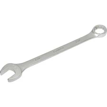 DYNAMIC 12-point combination wrench, satin chrome finish, size 2-3/8 inch
