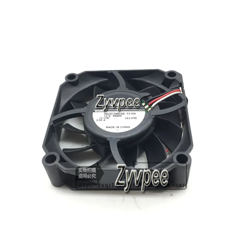 Zyvpee Zyvpee M60R24MGAB 53J56 60x15mm 24V 0.08A 3-pin case fan — product photo
