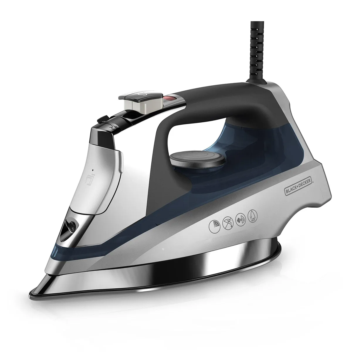  Black &amp; Decker Allure Steam Iron D3030 1600W 120V Stainless Steel Blue — product photo