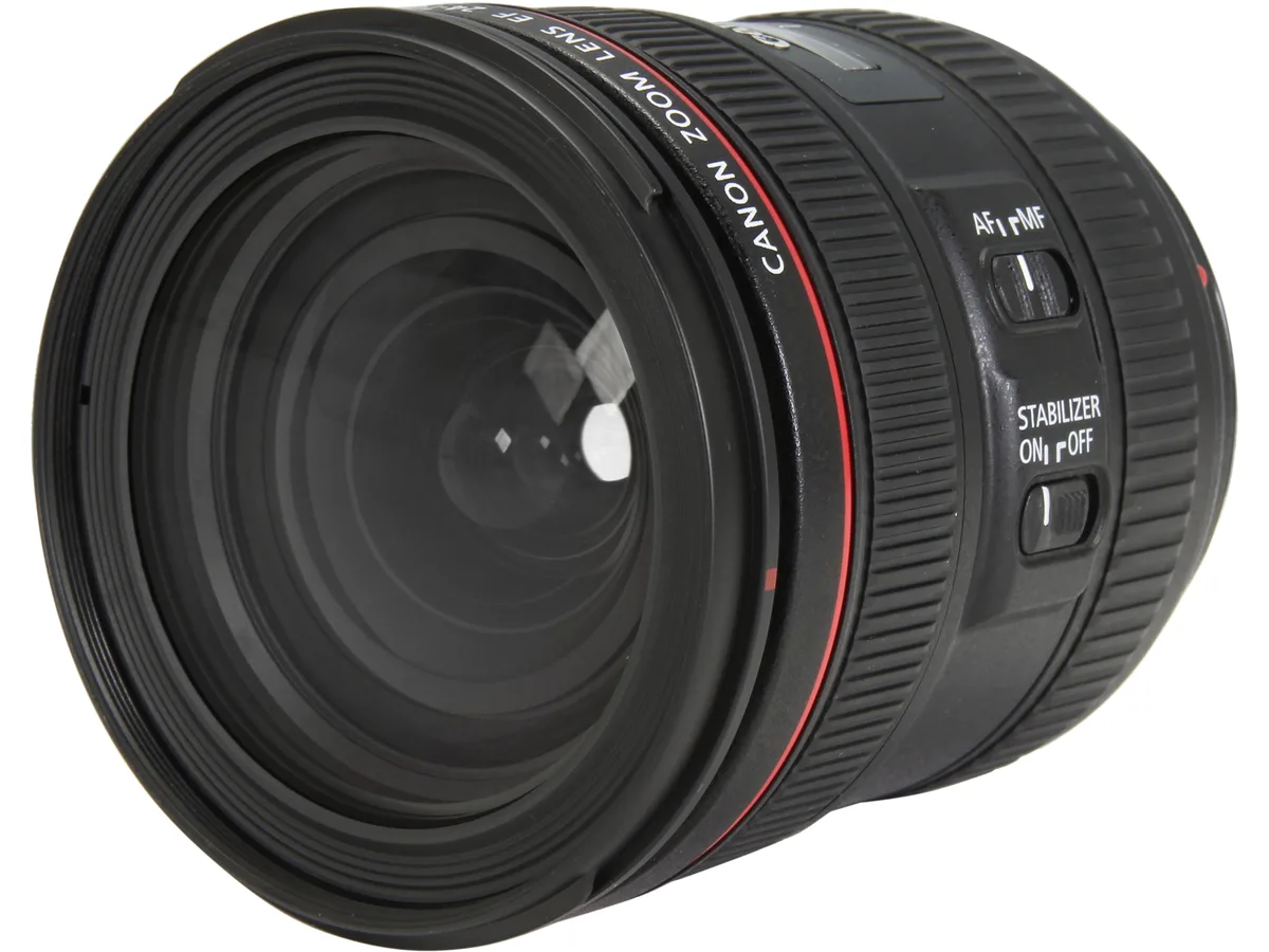 Canon Canon 6313B002 EF 24-70mm f/4L IS USM camera lens — product photo
