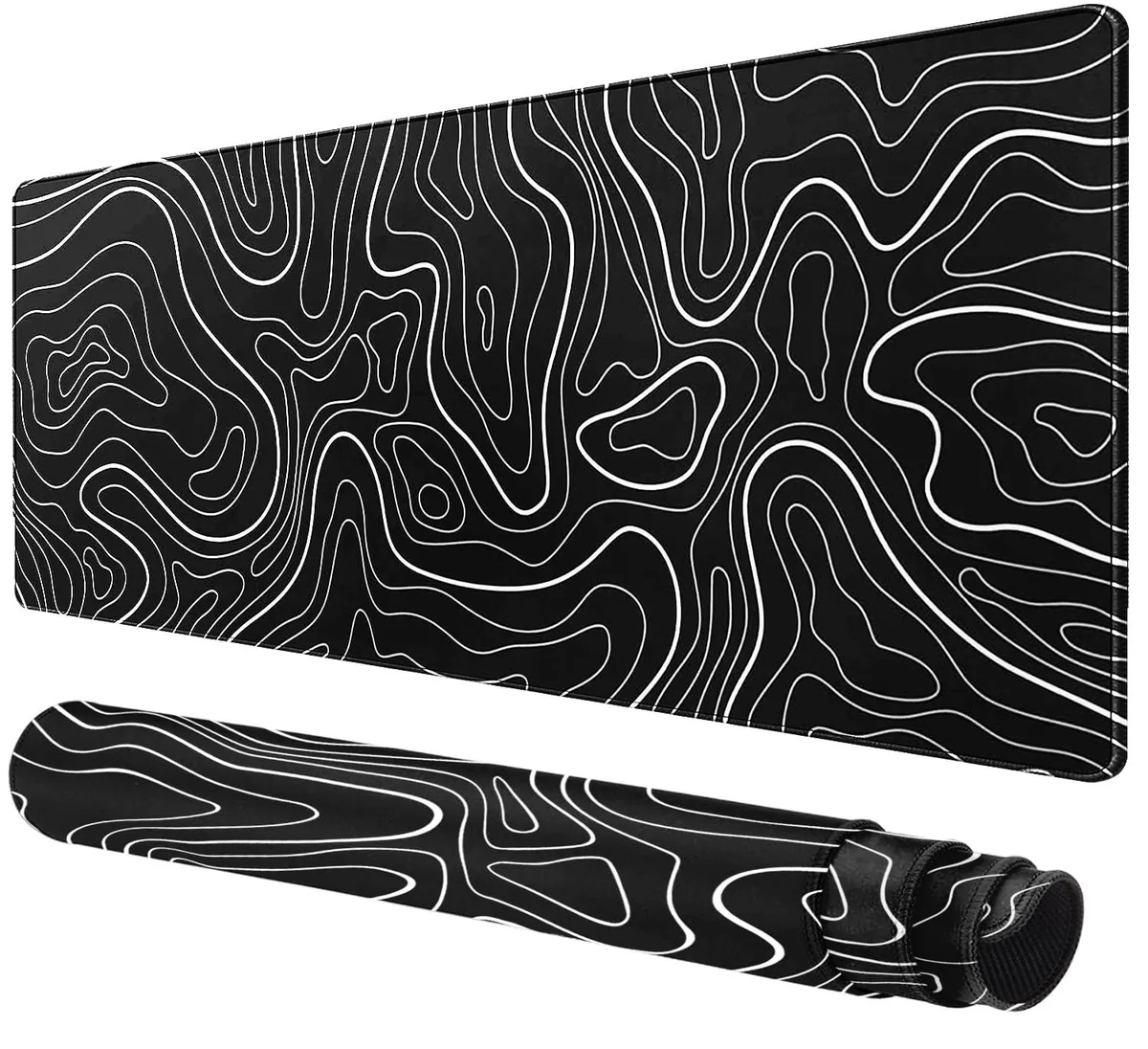  Rcege Mouse Pad Black Line 31.5x15.8 inch 0.2 cm — product photo