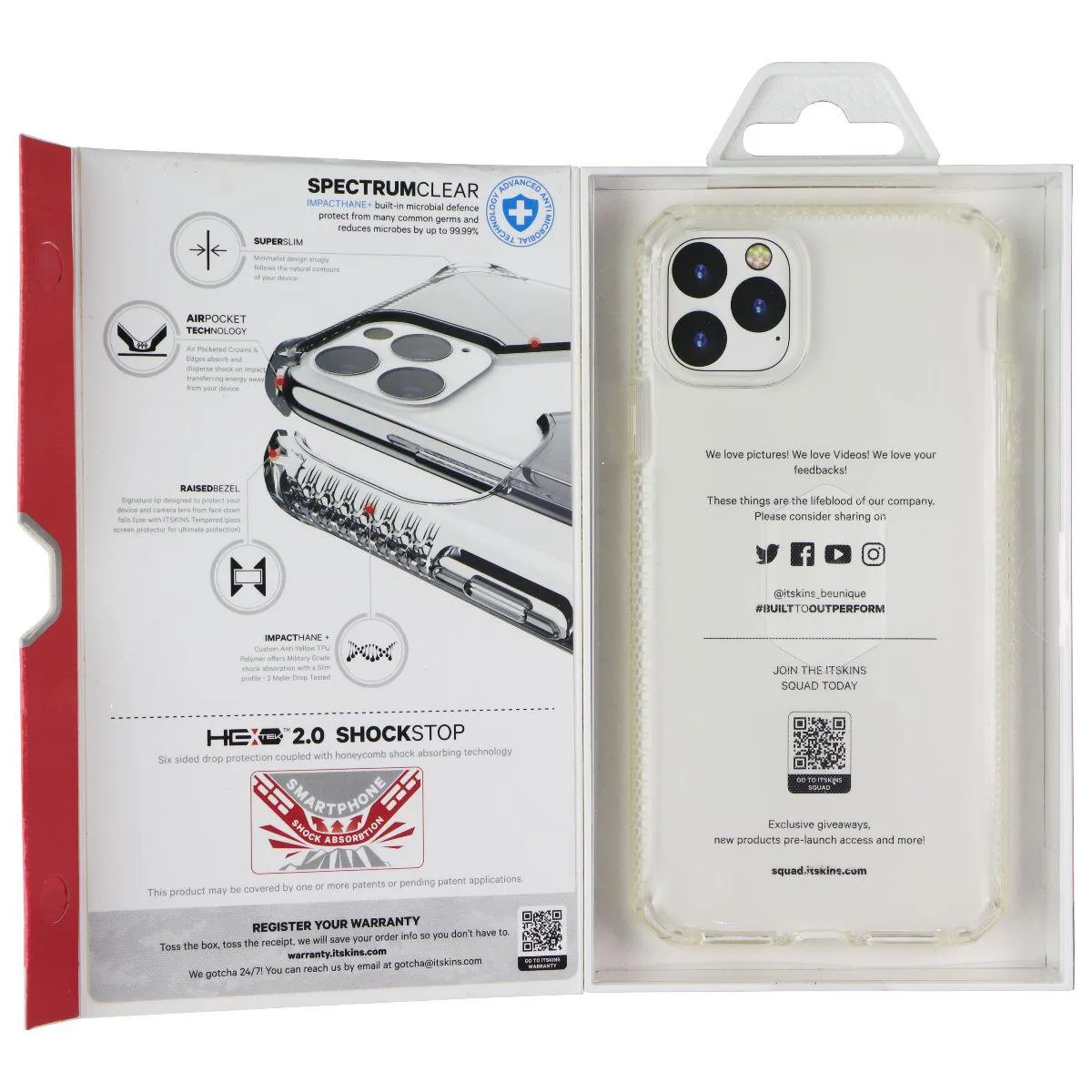 ITSKINS ITSKINS Spectrum Clear Case for Apple iPhone 11 Pro Max — product photo