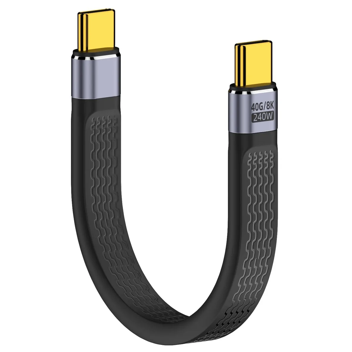 Vszerda Vszerda USB 4 Cable 5.3 inch 40Gbps 240W Black — product photo