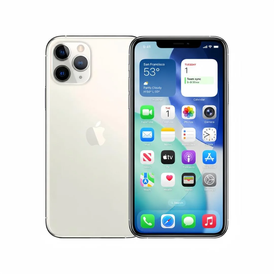 Apple Apple iPhone 11 Pro Max 256GB Silver 6.5" OLED A13 Bionic cell phones - no contract — product photo