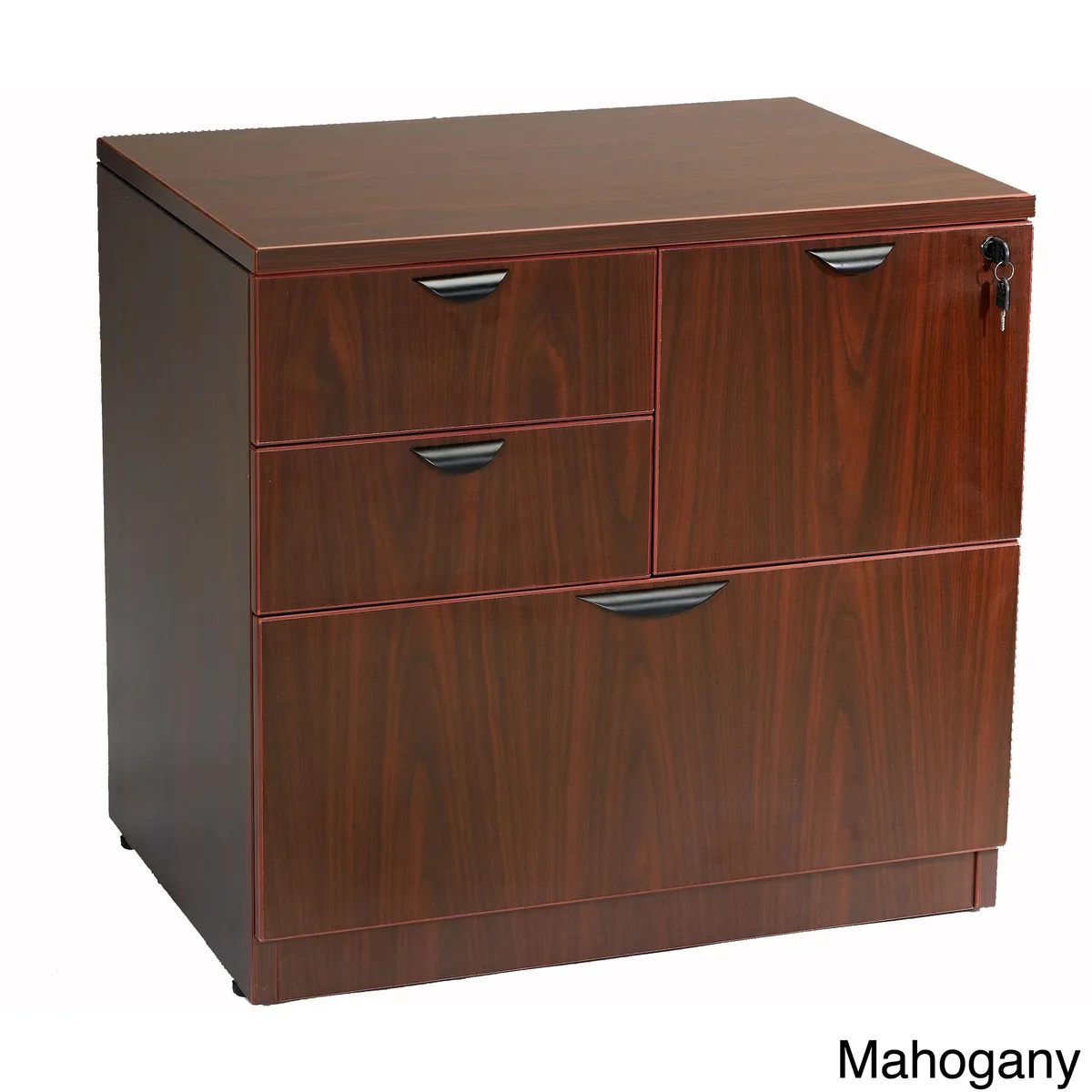 BOSS Office Products BOSS Office Products 10822619 31×22×29 4-drawer combo lateral file office furniture — product photo