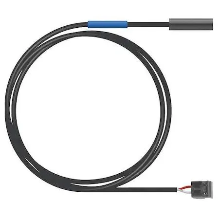 Small blue waterproof temperature probe with 38 inch cable