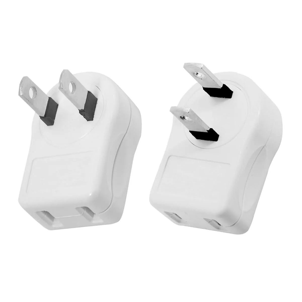 LORDWORLD LORDWORLD NEMA 1-15P Outlet Saver 2-Outlet 90° Angled 2-Pack — product photo