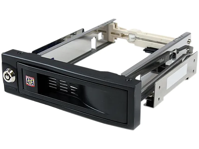 STARTECH STARTECH HSB100SATBK 5.25in Trayless Hot Swap Mobile Rack for 3.5in SATA Drive ssd accessory — product photo