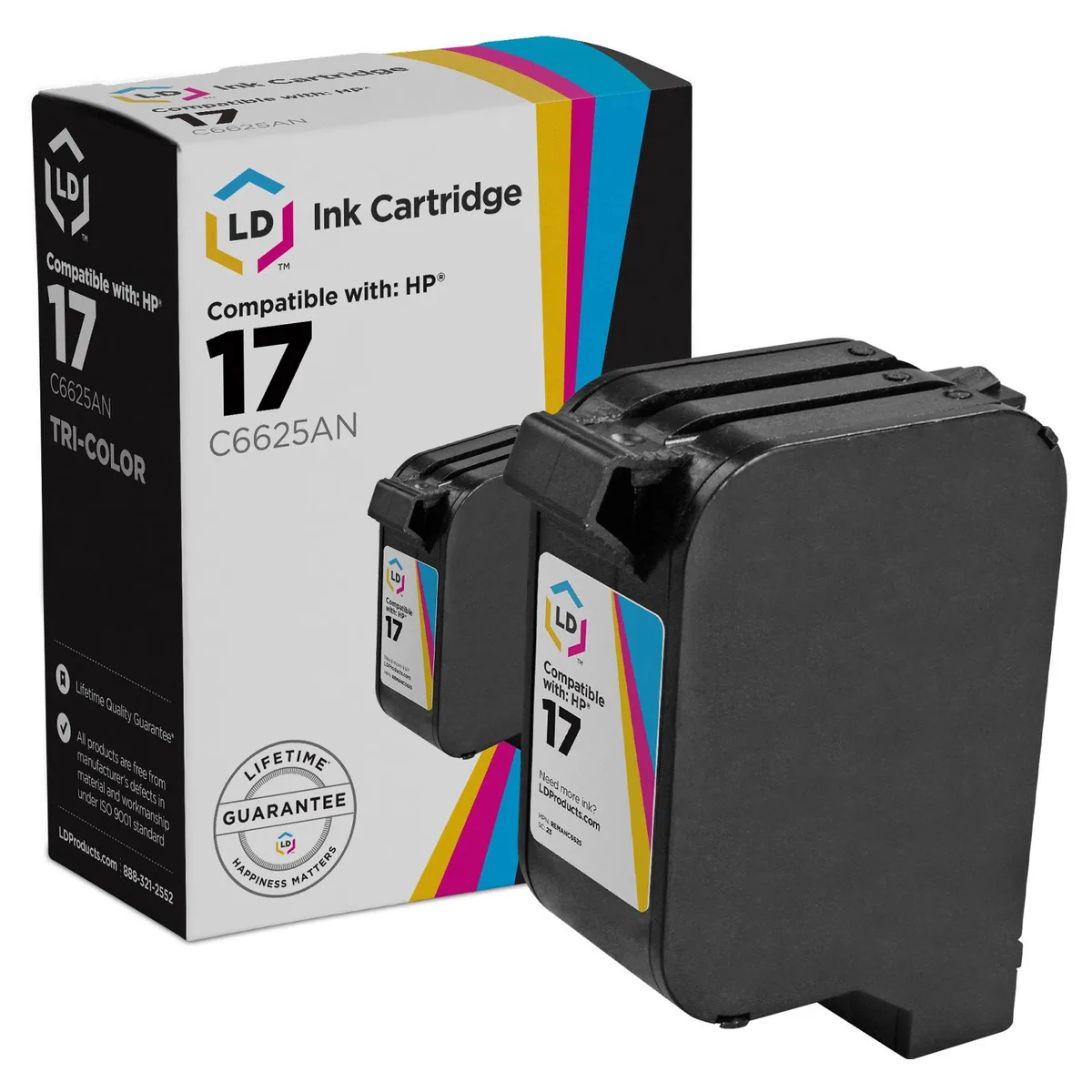 LD Products LD Products HP 17 C6625AN Tri-Color Ink Cartridge 430 Pages — product photo