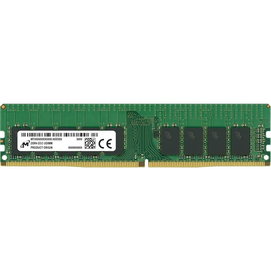 Micron Micron MTA9ASF2G72AZ-3G2F1R 16GB DDR4 ECC UDIMM 3200 CL22 server RAM — product photo