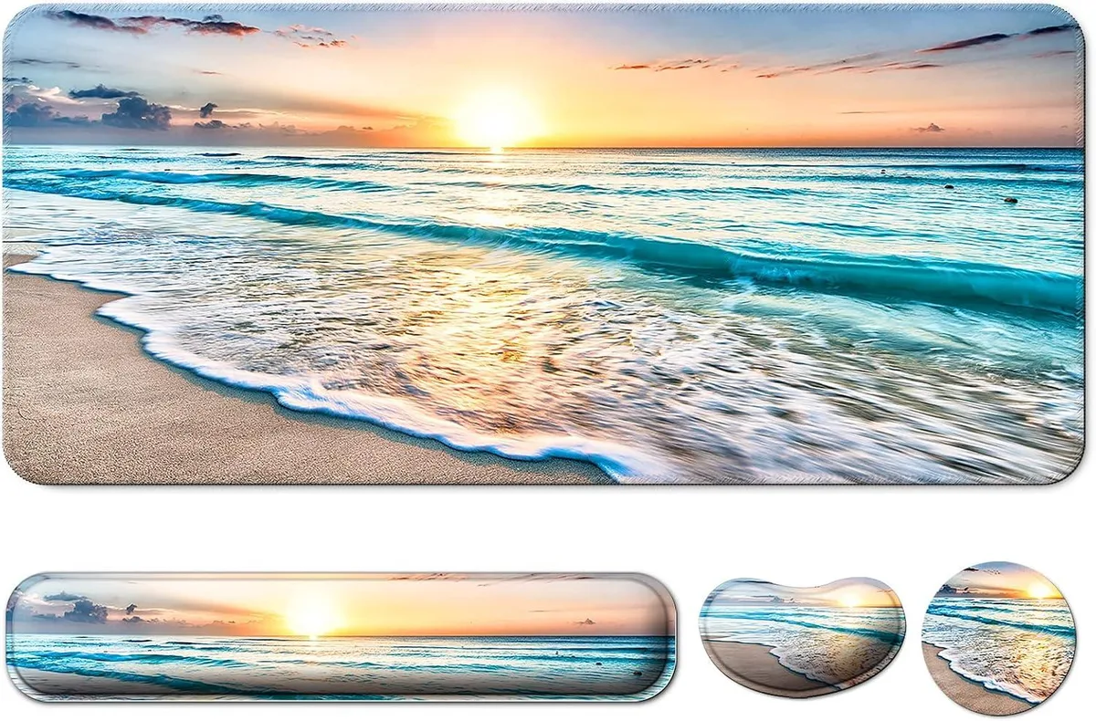 Emerson Emerson 4-in-1 Set XXL Mouse Pad Beach 35x15.6 17.7x3.5 7.9x9.9 3.95 — product photo