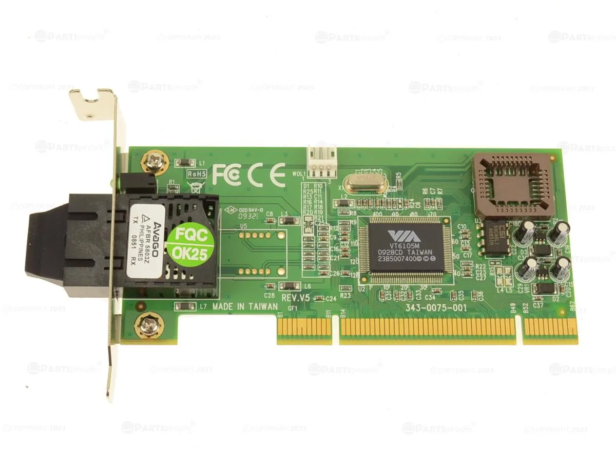 DELL DELL 100Base-FX 10/100Mb/s Low Profile NIC Card CW595 — product photo