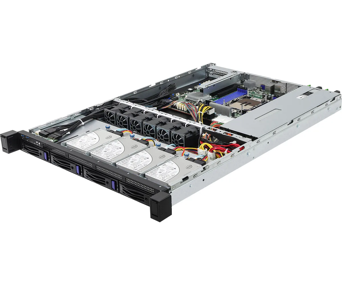 ASRock Rack ASRock Rack 1U4L-EGS/2T barebone server 1U 4×3.5″ SATA 4×2.5″ SATA 1 PCIe 5.0 x16 Dual 10GbE — product photo