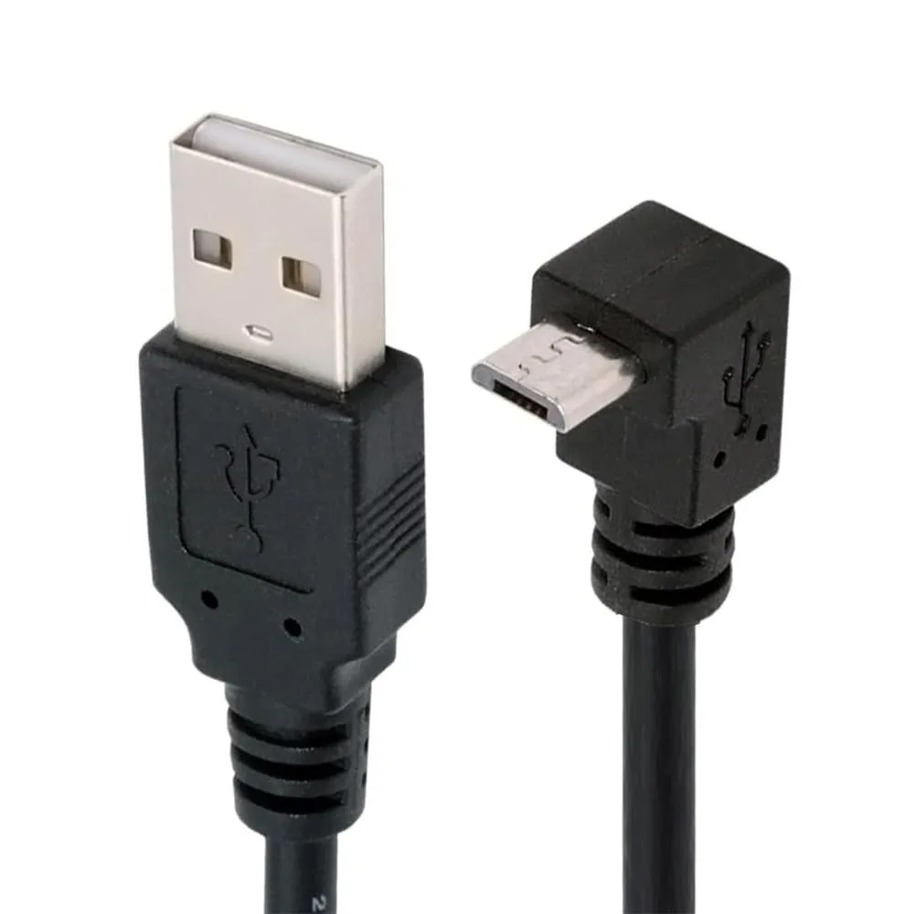 BUCIER BUCIER Micro USB 2.0 Up Angled 90° to USB-A Cable 20cm — product photo