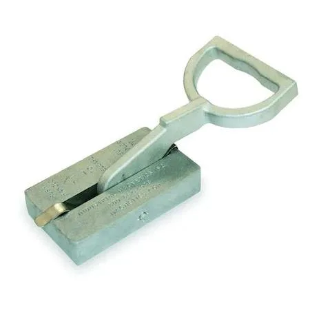 Compact red manual lifting magnet with D-handle and pull lever release
