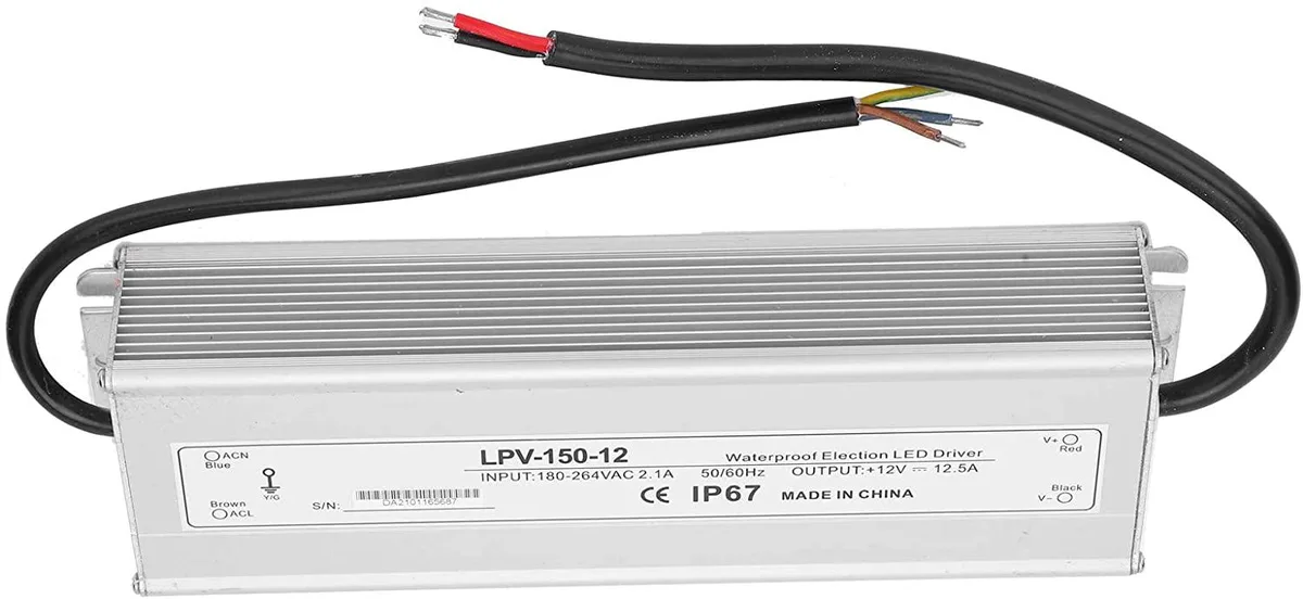 myVolts myVolts LPV-150-12 150W DC12V IP67 power supply — product photo