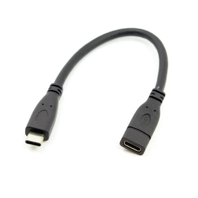 SHENZHEN CHENYANG DIGITAL TECH. CO,. LTD SHENZHEN CHENYANG DIGITAL TECH. CO,. LTD USB-C 3.1 Male to Female Extension Cable 20cm — product photo