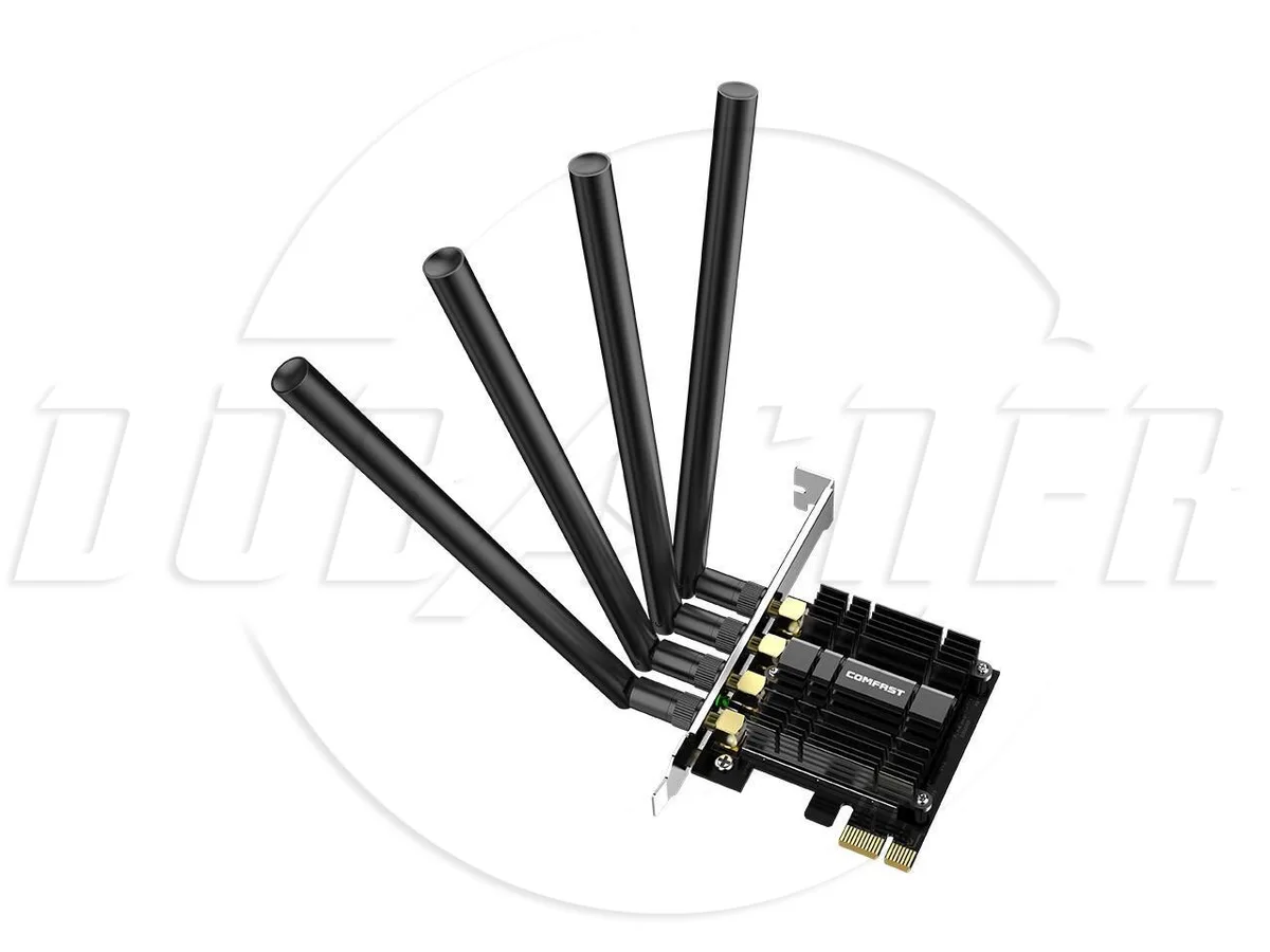 sakose sakose PCIe Wi-Fi Adapter AC1750 4 Antennas Heat Sink — product photo