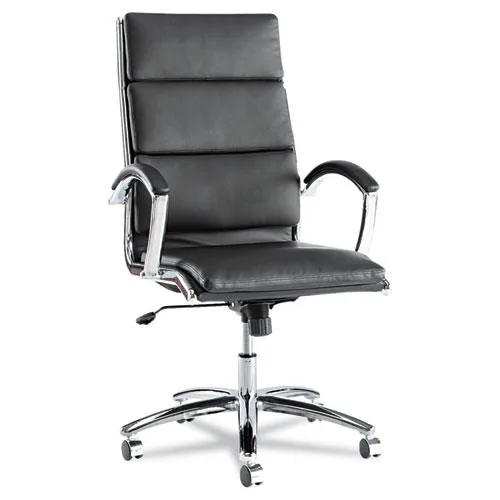 Alera Alera NR41LS10C High-Back Swivel/Tilt Chair, Black Leather — product photo