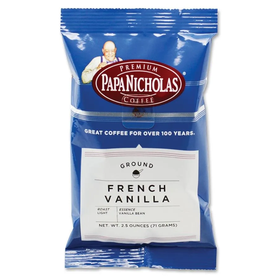 PapaNicholas Coffee PapaNicholas Coffee 25188 French Vanilla Coffee 18 Pack 2.5 oz — product photo