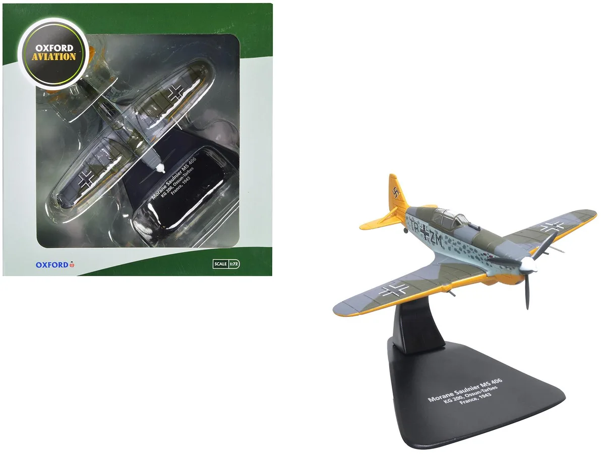 Oxford Diecast Oxford Diecast Morane-Saulnier M.S.406 "KG200" 1/72 Hobby Collectible — product photo