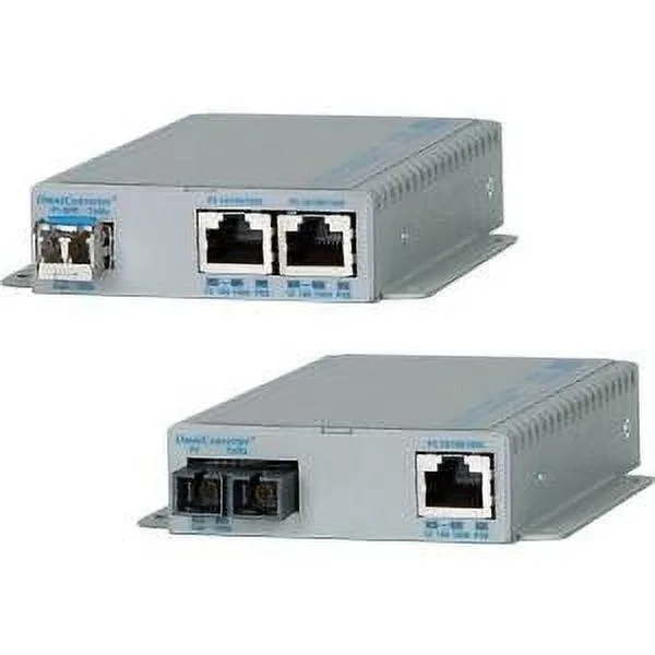 Omnitron Systems Technology Omnitron Systems 9499-0-21W GPoE+/SE SFP transceiver — product photo