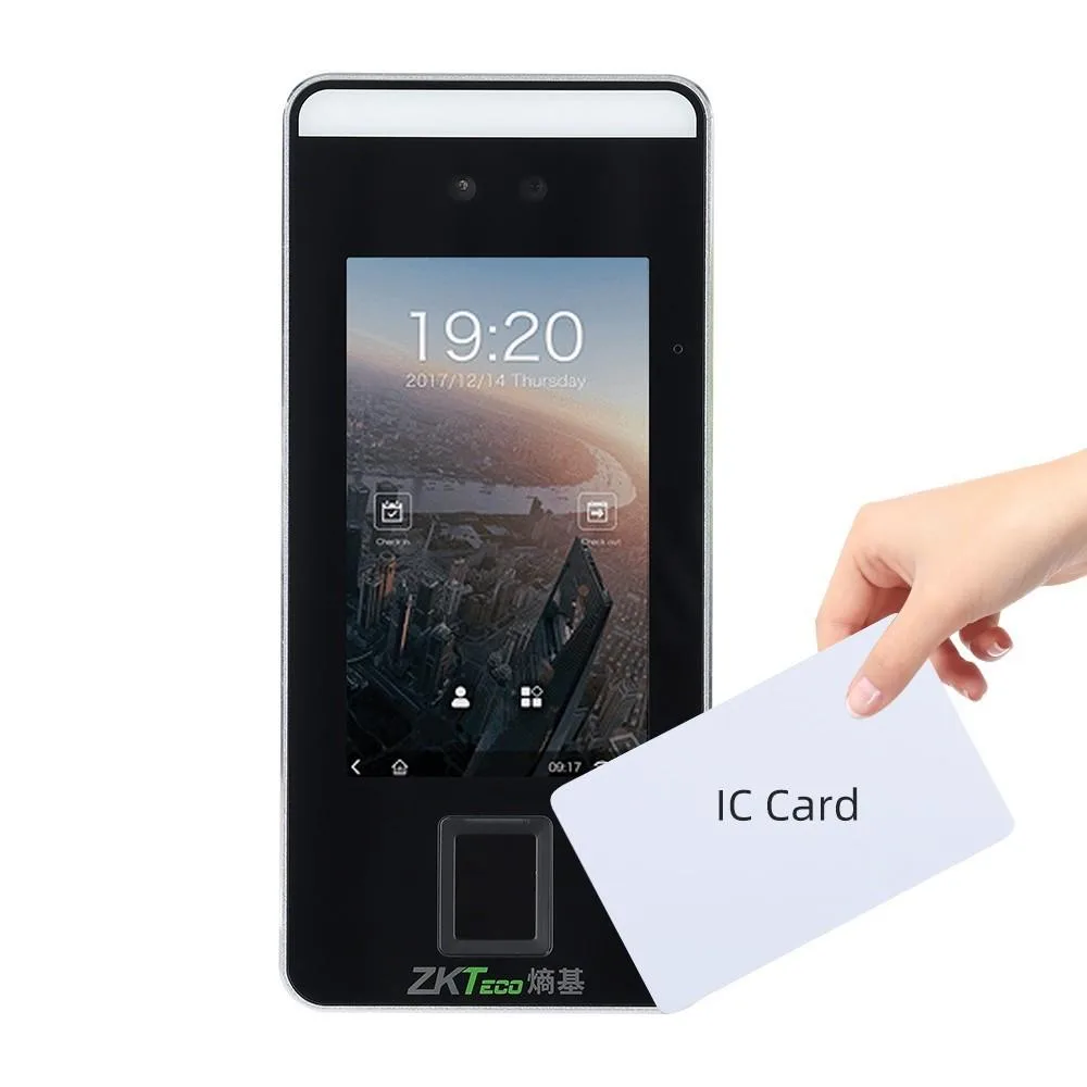 ZKTECO ZKTECO XFace600+IC Face Fingerprint RFID Time Clock — product photo