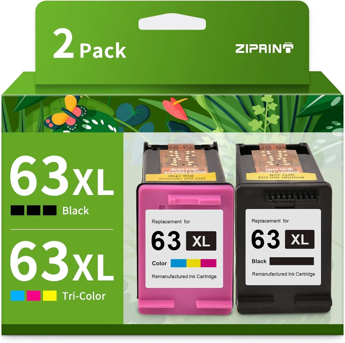 NuoTo NuoTo 63XL Ink Cartridge Combo Pack Black and Color — product photo