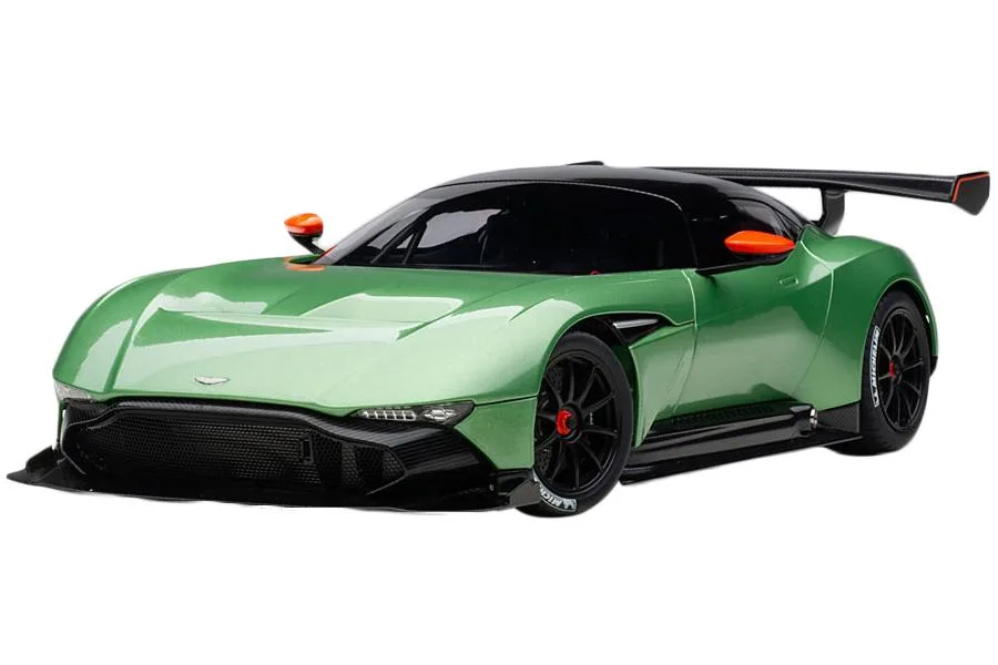 Autoart Autoart Aston Martin Vulcan Apple Tree Green Metallic Orange Accents Carbon Top 1/18 Vehicle — product photo