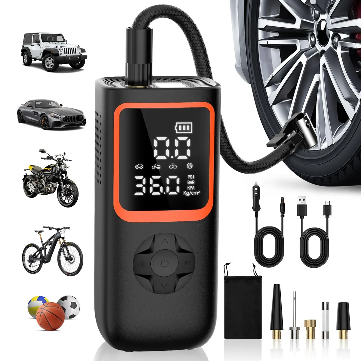  TG 8020 150PSI Tire Inflator Portable Air Pump — product photo