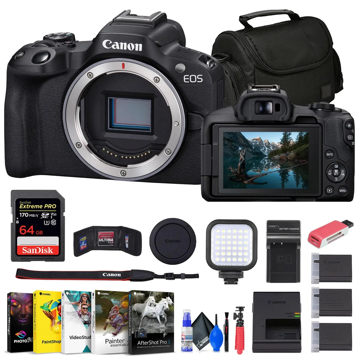 Canon Canon EOS R50 Camera Kit with Rode VideoMic and 64GB Card — product photo