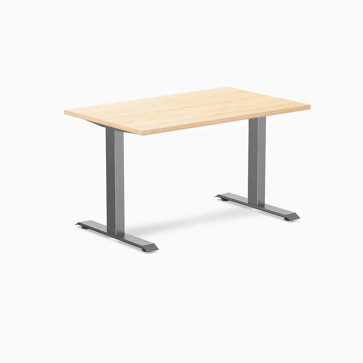Desky Desky Zero Hardwood Office Desk Maple 48 x 30 in Space Gray — product photo