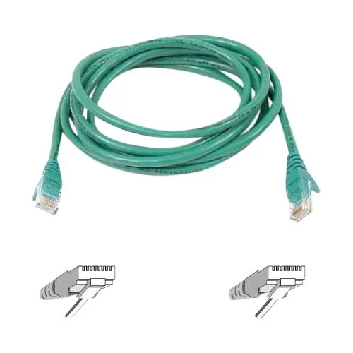 Belkin Belkin A3L980-08-GRN-S 8 ft CAT6 RJ45 Green network ethernet cable — product photo