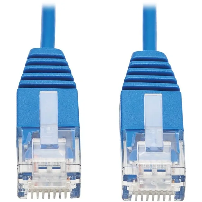 Tripp Lite Tripp Lite Cat6a 10G Ultra-Slim UTP Ethernet Cable Blue 3 ft — product photo