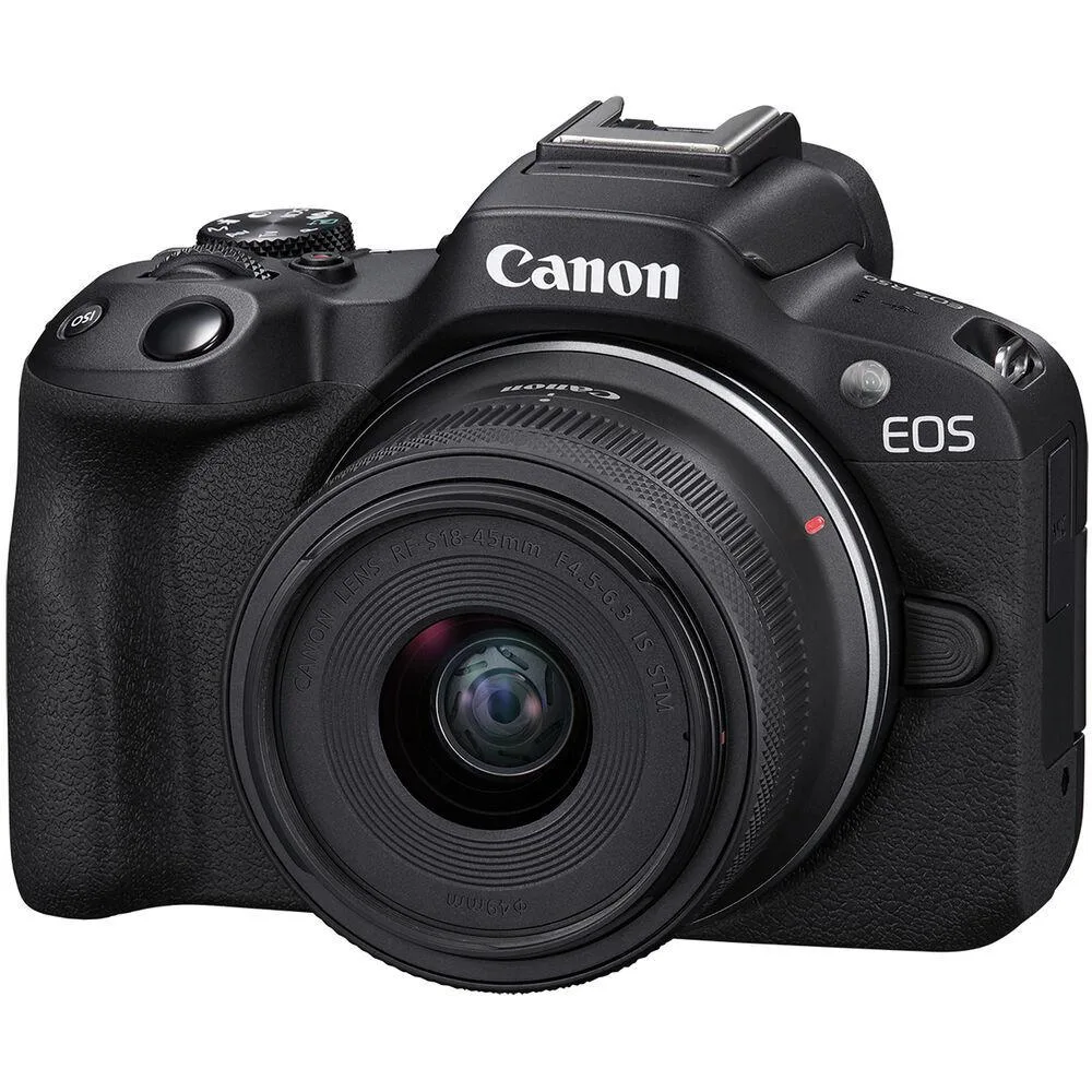 Canon International Canon EOS R50 Mirrorless Camera with 18-45mm Lens (Black) — product photo