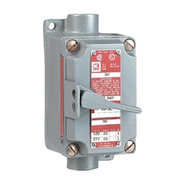 Killark Killark XSX-42 Toggle Motor Starter 20A 2P 1/2In Hubs — product photo