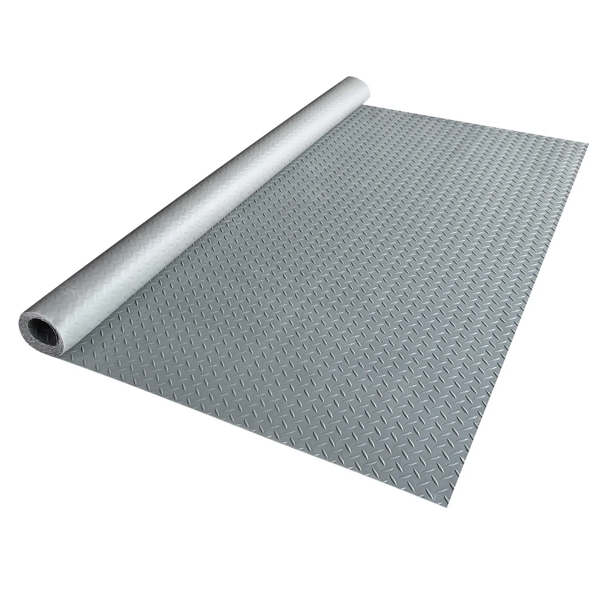 Yescom USA, Inc. Yescom USA, Inc. Garage Floor Mat Roll Diamond Gray PVC 13x5 Ft — product photo