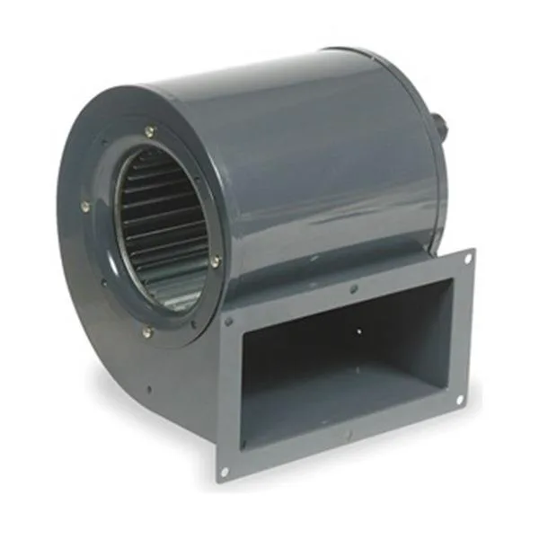 Dayton 1TDR9 OEM blower, forward-curved wheel, direct drive, assembled, metal finish