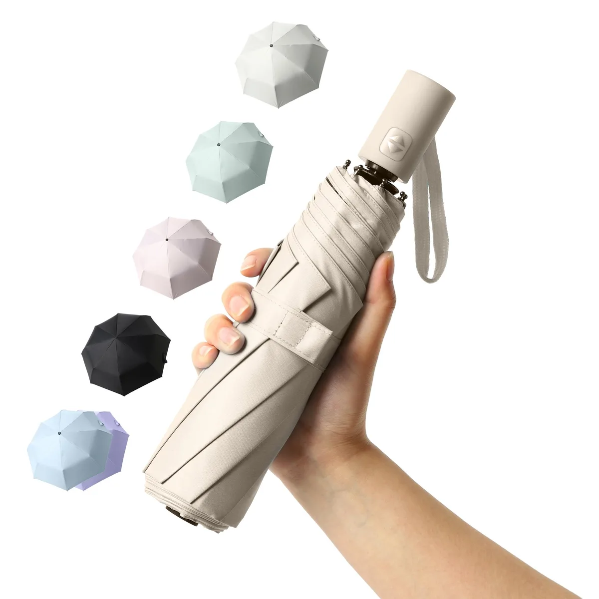  BAODINI 8811 Automatic Open Umbrella Beige 42" Arc 12 oz — product photo