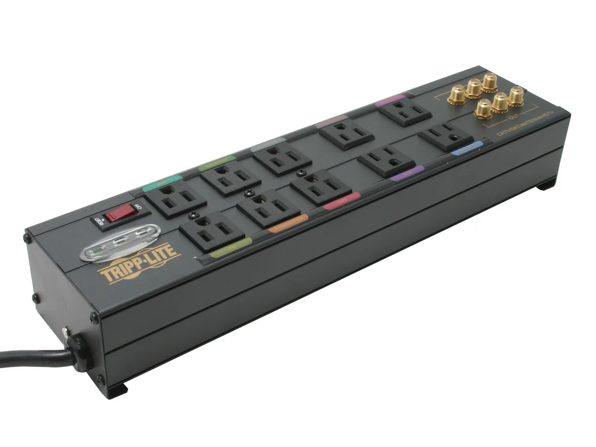 Tripp Lite Tripp Lite HT10DBS Isobar 10-Outlet Surge Protector 3840 Joules 8ft Cord — product photo