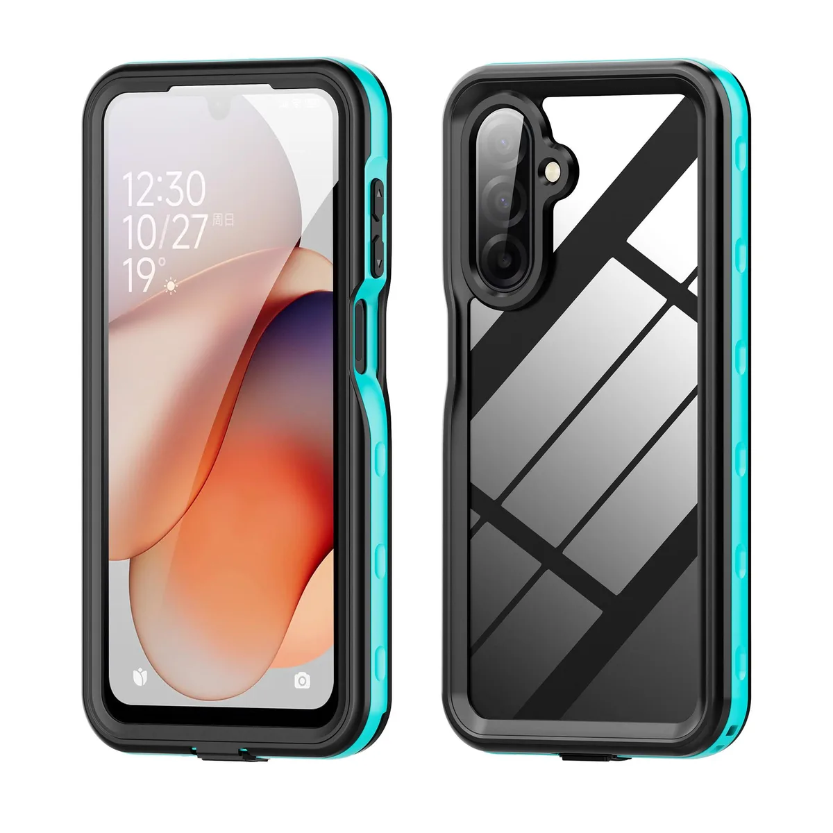 Werleo Werleo Waterproof Case Samsung Galaxy A17 6.7 Inch Black/Clear Blue — product photo