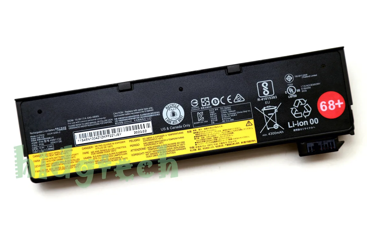 Beisite Beisite 68+ 48Wh 10.8V laptop battery for ThinkPad T440s T450 T450s T550 W550s X240 X250 — product photo